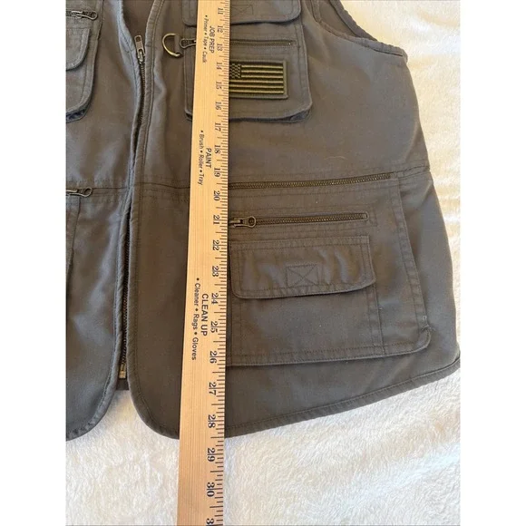 Blue Stone Conceal & Carry Vest Mens XL Safety Tactical Pockets Army Green USA - Picture 6 of 14